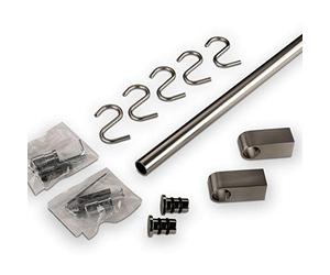 SOTECH Binario da Cucina Set con 1200mm Finitura in acciaio inox