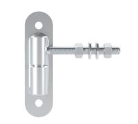 SOTECH cerniera per cancello Ø 24 mm M12 x 96 mm portata 150 kg/pezzo | con piastra avvitabile per in acciaio zincato per porta