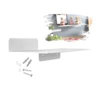 SOTECH Design mensola a muro HOVER-I 350 x 130 x 78 mm bianco, mensola sospesa a parete incl. set di fissaggio per bagno, cucina o soggiorno
