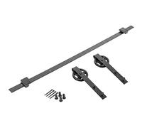 SOTECH Ferramenta per porte scorrevoli LOFT 2 m nero con rullo Ø 120 mm