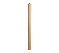 SOTECH Gamba da Tavolo Faggio Grezzo A 710 mm/Ø 60/40 mm con Vite | senza Testa M10 Ideale per Cucina da Pranzo Base