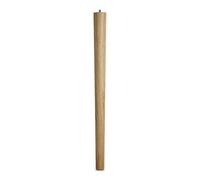 SOTECH Gamba da Tavolo Rovere Grezzo A 710 mm/Ø 60/40 mm con Vite | senza Testa M10 Ideale per Cucina da Pranzo Base
