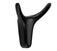 SOTECH Gancio doppio TORA nero opaco 66 x 60 x 36 mm con montaggio nascosto Ganci appendiabiti della collezione BlackLine