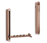 SOTECH Gancio Pieghevole per l'Ingresso Zilly 140 x 16 x 14 mm Rame | Lucidato Appendiabiti per Guardaroba per cappotti per Fresatura