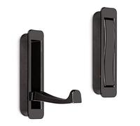 SOTECH Gancio Pieghevole per l'Ingresso Zilly 80 x 20 x 14 mm Cromo Scuro | Appendiabiti Guardaroba da Parete per Fresatura