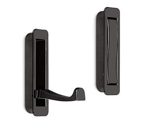 SOTECH Gancio Pieghevole per l'Ingresso Zilly 80 x 20 x 14 mm Cromo Scuro | Appendiabiti Guardaroba da Parete per Fresatura