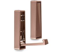 SOTECH Gancio Pieghevole per Montaggio a Superficie Bari 80 x 20 x 15 mm | Rame Lucidato Appendiabiti da Avvitare Guardaroba da Parete