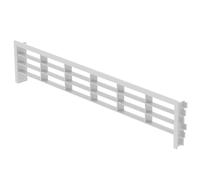 SOTECH Griglia di ventilazione per battiscopa 396 x 83 mm bianco | dimensione ingresso 384 x 75 mm di adatta per pannelli di spessore 13, 16 e 19 mm