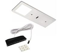 SOTECH Lampada da sottopensile in alluminio Domus Line LED FYN SE D-MOTION con sensore (190 x 70 mm, 12V, 5W, 2700-6000 K, Micro12, spazzolato)