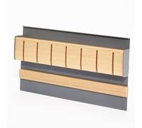 SOTECH Linero MosaiQ portacoltelli magnetico nero grafite con inserto in legno di quercia