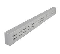 SOTECH Listello Distanziale per Guide sottopavimento (LxHxP) 25 x 50 x 486 mm Grigio Argento Binario Distanziatore per Guida sotto il Pavimento