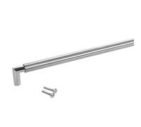 SOTECH Maniglia per mobili per bar E9 in vero acciaio inox BA 480 mm | Ø 16 mm con zoccoli cromati / il design incontra la funzionalità