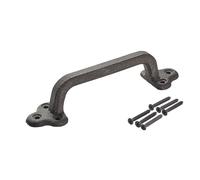 SOTECH Maniglia per porta di fienile in ferro B1 lunghezza 227 mm altezza 50 mm in ghisa grezza non verniciata maniglia per armadio maniglia per porta