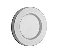 SOTECH Maniglia per porta scorrevole TEYO anodizzata argento Ø 70 x 8 mm | autoadesiva 3M VHB per mobili in acciaio inox a conchiglia da incollare sulla in vetro
