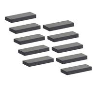 SOTECH Maniglie per mobili a barra 10 LineaGrip, nere, 66 x 27 x 8 mm, interasse 32 mm, maniglie per cassetti da cucina, maniglie per mobili.