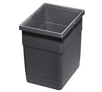 SOTECH Ninka eins2vier Secchio dei Rifiuti Altezza: 275 mm Volume: 13,5 Litri 210 x 280 mm grigio scuro Cesto della Spazzatura