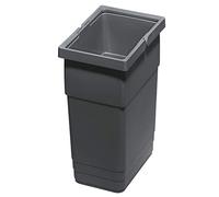 SOTECH Ninka eins2vier Secchio dei Rifiuti Altezza: 275 mm Volume: 6 Litri 210 x 140 mm grigio scuro Secchio del Compost Cesto