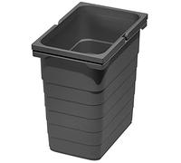 SOTECH Ninka eins2vier Secchio dei Rifiuti Altezza: 310 mm Volume: 8 Litri 310 x 153 mm grigio scuro Sistema Raccolta Rifiuti
