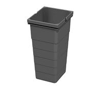 SOTECH Ninka eins2vier Secchio dei Rifiuti Altezza: 330 mm Volume: 11,5 Litri 229 x 205 mm grigio scuro Raccolta Differenziata