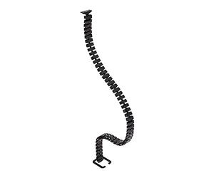 SOTECH Passacavi Verticale a 1400 mm Nero Canalina per Cavi con 52 Segmenti | per Altezze di Scrivania