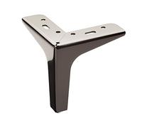 SOTECH Piedino per mobili VICTOR Altezza 130 mm nero cromato | per imbottitura per mobile per divano