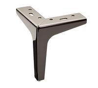 SOTECH Piedino per mobili VICTOR Altezza 150 mm nero cromato | per imbottitura per mobile per divano