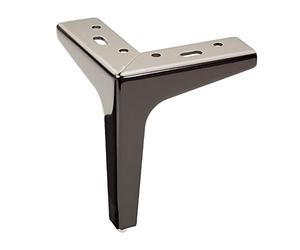 SOTECH Piedino per mobili VICTOR Altezza 150 mm nero cromato | per imbottitura per mobile per divano
