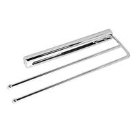 SOTECH portasciugamani estraibile cromo a 2 bracci Lunghezza estratta 325 mm Portasciugamani esteso 495 mm