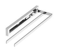 SOTECH Portasciugamani estraibile STYLE a 2 bracci cromo lucido 325 mm estensione 145 mm Portasciugamani per montaggio laterale su lavabo in bagno e cucina