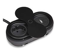 SOTECH Presa da incasso 1 x connessione USB / 1 x Schuko nera incl. spina