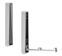 SOTECH Set da 2 x Ganci Appendiabiti Pieghevoli da Montare BARI 120 x 16 x 15 mm cromato Ganci Attaccapanni Porta-Cappotti