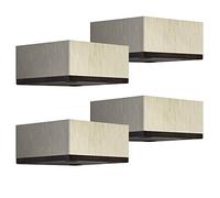 SOTECH Set da 4 Piedini per Mobili MOTEL 65 x 65 mm Altezza 35 mm Effetto | Acciaio Inox Gambe per Armadi in Alluminio