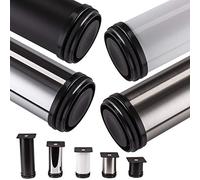 SOTECH SET da 4 x Piede per Mobile JIMMY vero Acciaio Inox Ø 50 mm/Altezza | 60 mm per Armadio