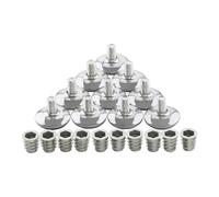 SOTECH Set di 10 piedini regolabili MOBILIA Ø 29 mm M8x15 incl. prese a vite Vite di livellamento mobili Vite di regolazione Vite di regolazione Piedi regolabili