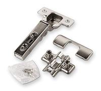 SOTECH Set di 2 cerniera T45 110° battuta d'angolo con montaggio rapido e serranda incl. piastra a croce, viti e coperchio