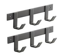 SOTECH set di 2 guide con gancio Blackline ALBA (piccolo) 257 mm con 3 ganci nero Aste appendiabiti da parete Aste appendiabiti