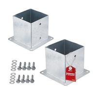 SOTECH SET di 2 tasselli a vite, quadrati 140 x 140 mm, altezza 152 mm