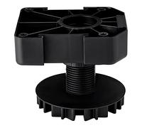 SOTECH Set di 4 Gambe Per Mobili Gambe Per Zoccolo Gambe Regolabili 55mm | Altezza regolabile nera | Supporta fino a 500 kg | Set completo