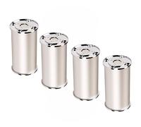 SOTECH set di 4 per mobili RADO 100 mm, Ø 50 mm, alluminio/cromo lucido | piedini per letto regolabili