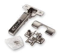 SOTECH Set di 6 pezzi Cerniere a tazza T45 110° Battuta d'angolo con chiusura automatica e serranda, incl. piastra trasversale, viti e coperchio