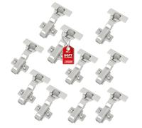 SOTECH SMOOTH 10 pezzi Cerniere per vasi SOFT-CLOSE 105° fermo centrale T52 con piastre di montaggio, coperchi, viti e KLIP a montaggio rapido, testato con 50.000 cicli
