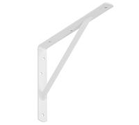SOTECH Staffa per ripiani (300 x 225 x 30 mm, bianco, verniciato a polvere) Staffa robusta con puntone trasversale per la stabilizzazione