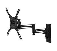 SOTECH Supporto da parete per TV WH-03-43 a 2 bracci con gestione dei cavi | Supporto girevole e inclinabile per schermi diagonale da 13 a 43 pollici | Carico15 kg | Compatibile VESA