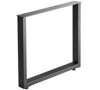 SOTECH Telaio del tavolo Profilo in acciaio nero opaco SOLID 80 x 40 mm Altezza: 720 mm Larghezza: 800 mm Corridori del tavolo Telaio di base del tavolo Corridore del tavolo