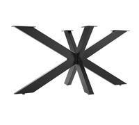 SOTECH Telaio del tavolo SPIDER/Gambe del tavolo in acciaio nero per impieghi gravosi/Montaggio semplice/Guide del tavolo per progetti di tavoli da pranzo fai-da-te 710 x 1500 x 780 mm