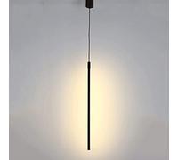 Sottile lampada a sospensione singola minimalista camera da letto comodino bar cilindro illuminazione a a soffitto - moderno personalità semplice led,lampadario