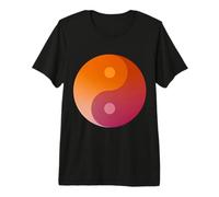 Sottile Lesbica Pride Bandiera Yin-Yang Maglietta Premium