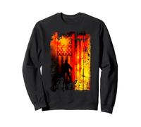 Sottile Linea Rossa Bandiera Americana Pompiere Design Onore Coraggio Felpa