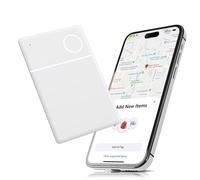 Sottile portafoglio tracker card, Smart AirTag Card compatibile con Find My(solo iOS), tracker fino a 2 anni di durata della batteria (non ricaricabile)