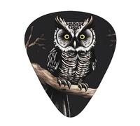 Sottili, medi e pesanti, 12 plettri per chitarra, Late Night Owl resistenti all'usura, adatti per chitarra, basso, chitarra elettrica, ukulele,